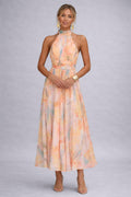 Elena | Pastel Halter Occasion Dress