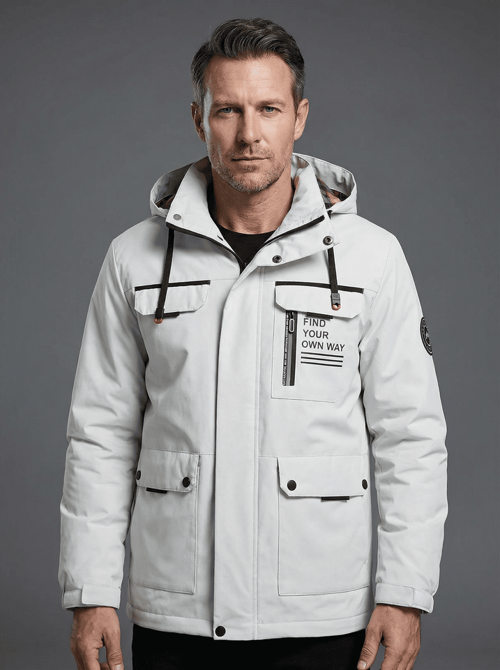 Kyle | White Winter Jacket