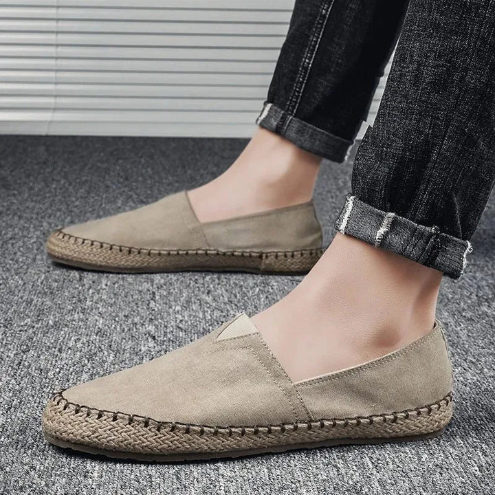 Roman | Canvas Slip-On Espadrilles with Rope Sole