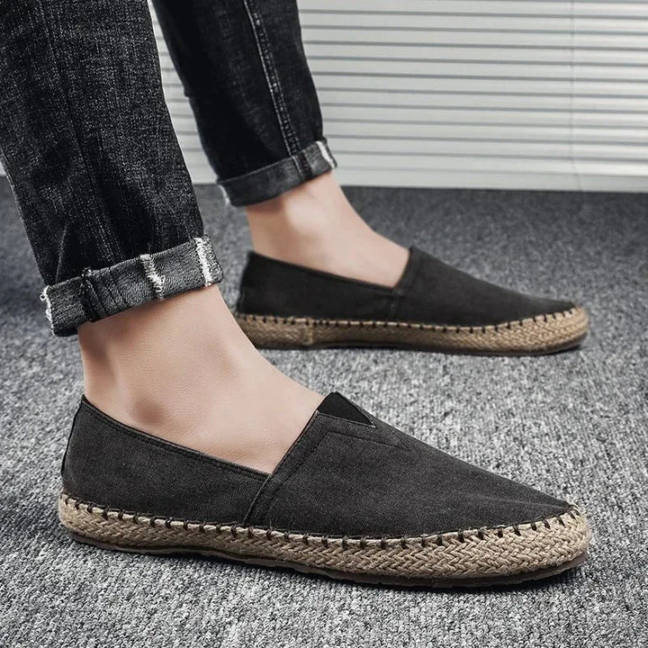 Roman | Canvas Slip-On Espadrilles with Rope Sole