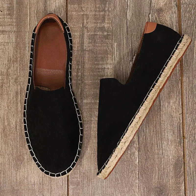 Mason | Canvas Slip-On Men's Espadrilles Woven Sole