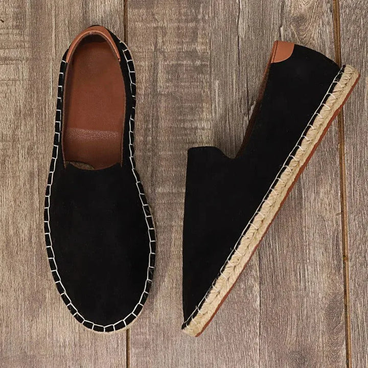 Mason | Canvas Slip-On Men's Espadrilles Woven Sole