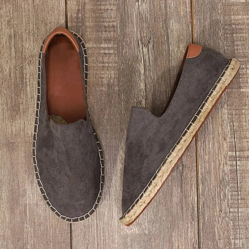 Mason | Canvas Slip-On Men's Espadrilles Woven Sole