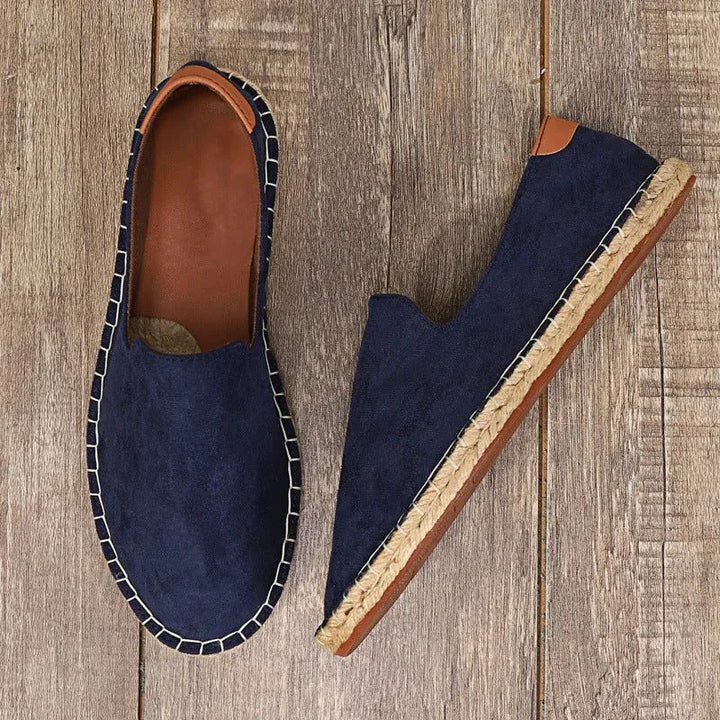 Mason | Canvas Slip-On Men's Espadrilles Woven Sole