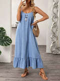 Aria | Casual Spaghetti Strap Tiered Midaxi Dress