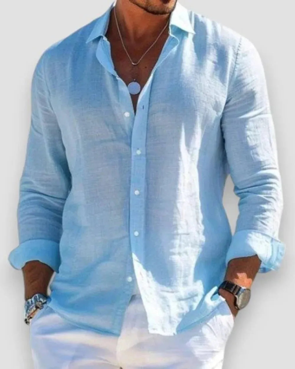 Oscar | Classic Button-Up Linen Shirt