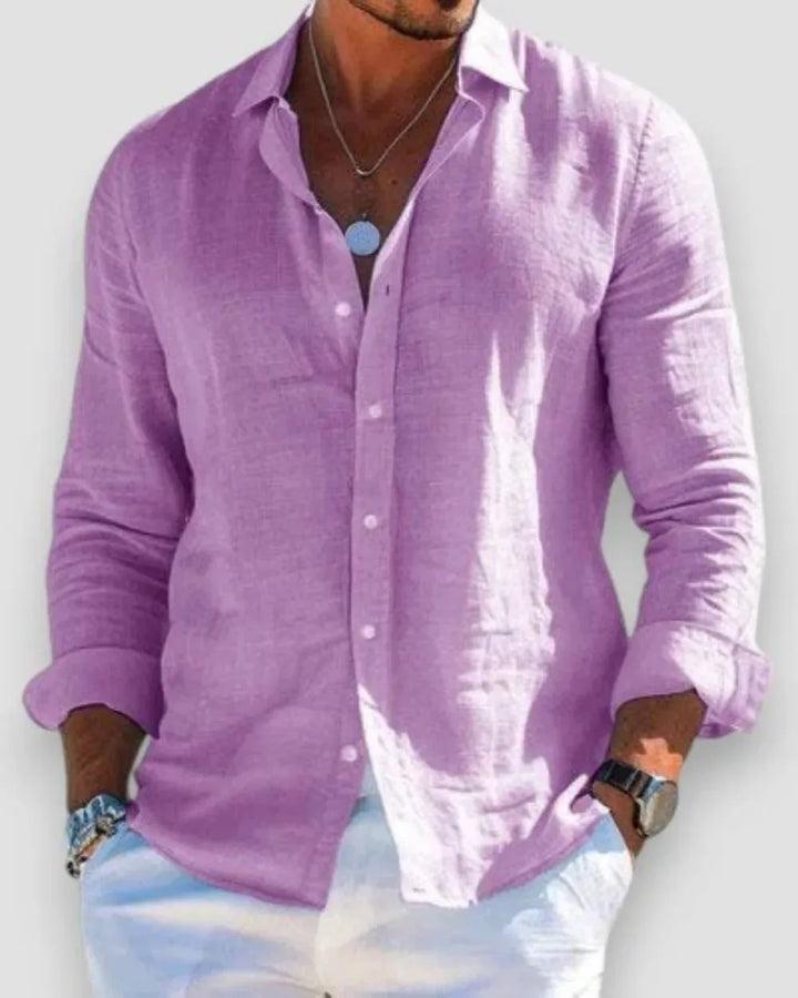 Oscar | Classic Button-Up Linen Shirt