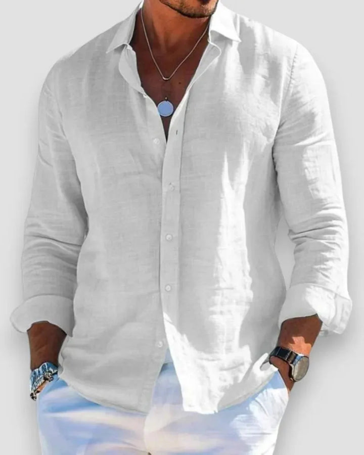 Oscar | Classic Button-Up Linen Shirt