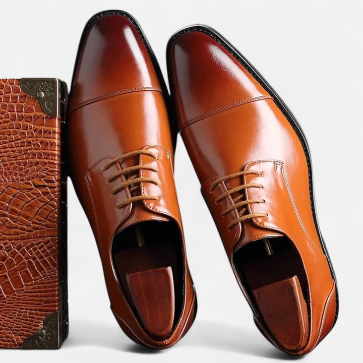 Violet | Classic Oxford Shoes Premium Leather Cap-Toe