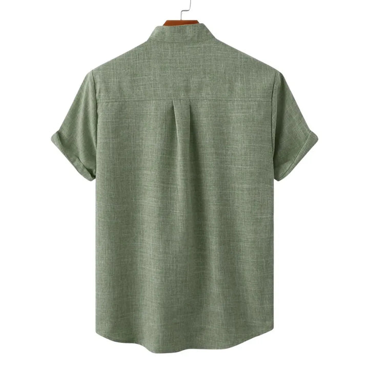 Steven | Classic Short Sleeve Linen Button-Up Shirt