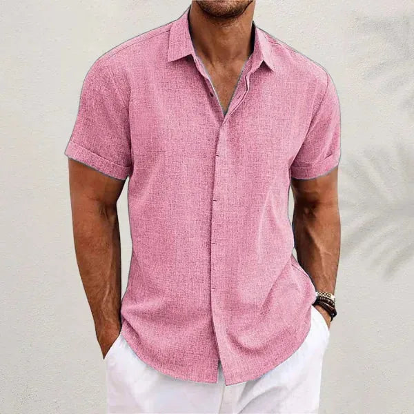 Steven | Classic Short Sleeve Linen Shirt
