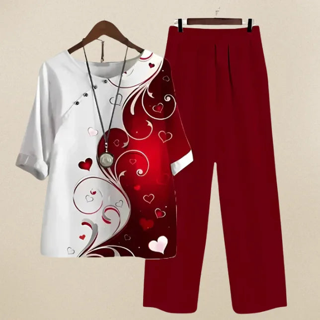 Isabella | Women's Comfortable Loungeset with Short Sleeves