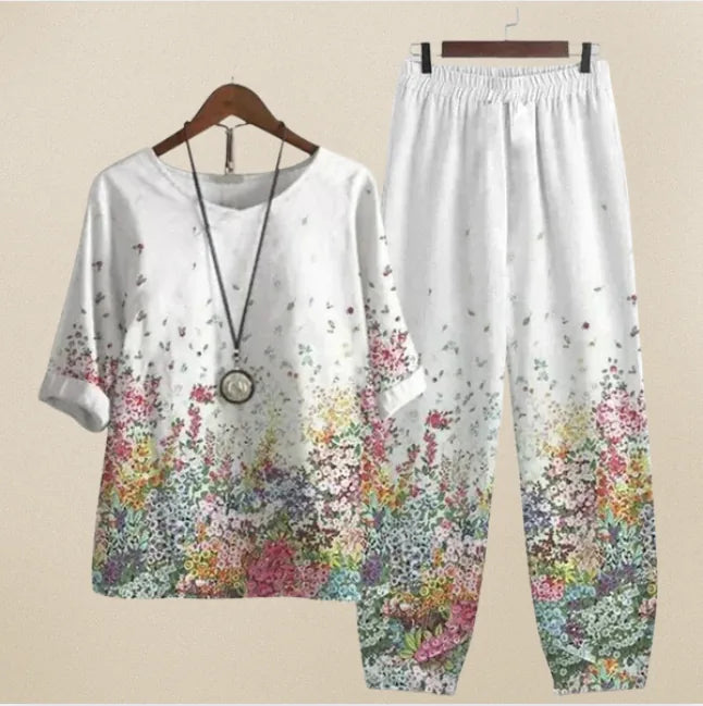 Isabella | Women's Comfortable Loungeset with Short Sleeves