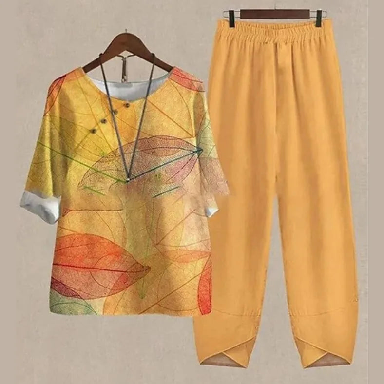 Isabella | Women's Comfortable Loungeset with Short Sleeves
