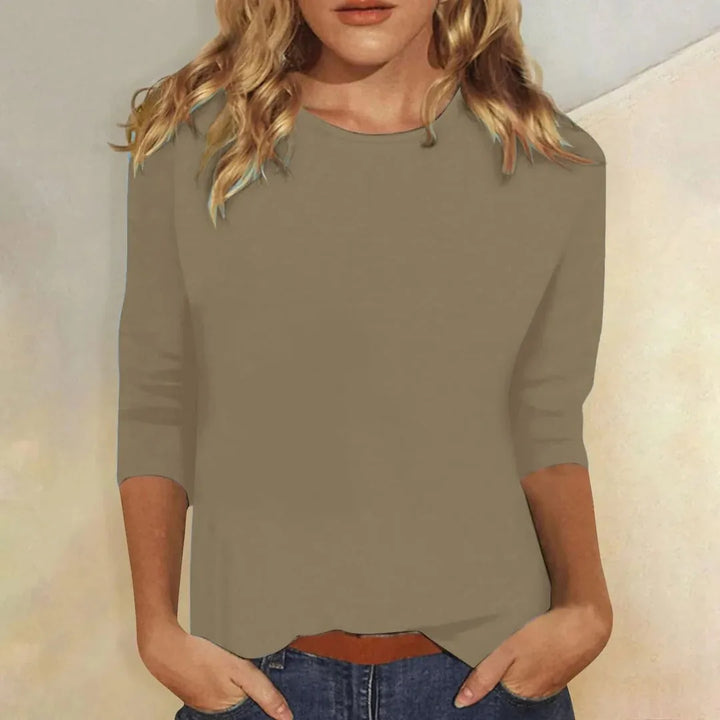 Penelope | Women's Crew Neck 3/4 Sleeve Top