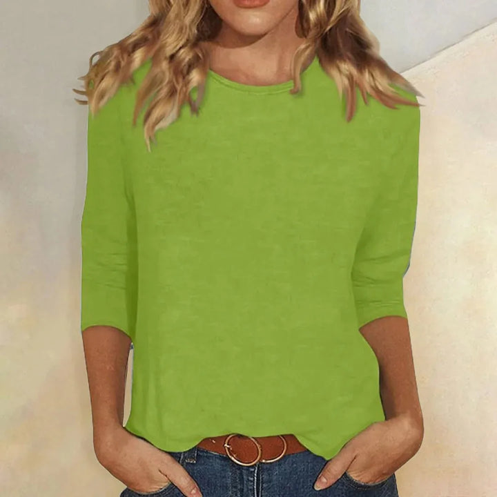 Penelope | Women's Crew Neck 3/4 Sleeve Top