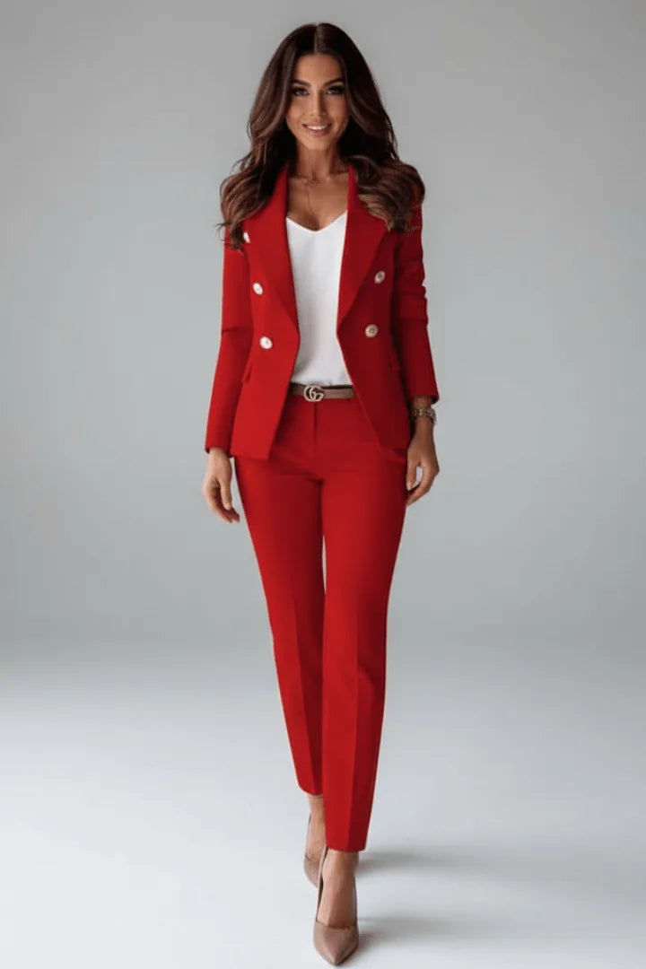Sophia | Elegant Double-Breasted Blazer Set