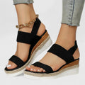 Coralie | Stylish Platform Sandals with Espadrille Wedge