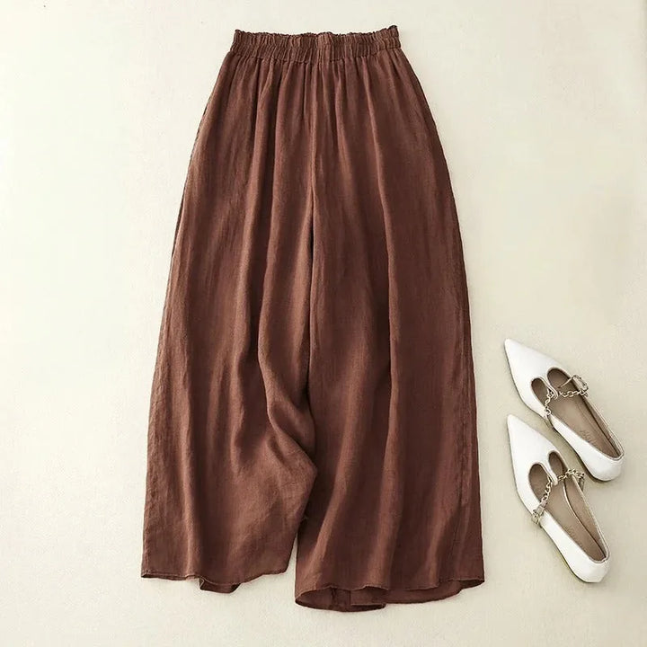 Ruby | Wide Fit Pants with Elastic Waist