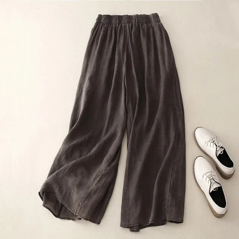 Ruby | Wide Fit Pants with Elastic Waist
