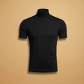 Orion | Fitted Roll Neck T-Shirt with Stretch