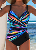 Camille | Flattering Tummy Control Tankini with Cross-Front