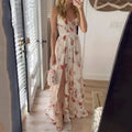 Cordelia | Elegant Floral Ruffle Tiered Maxi Dress