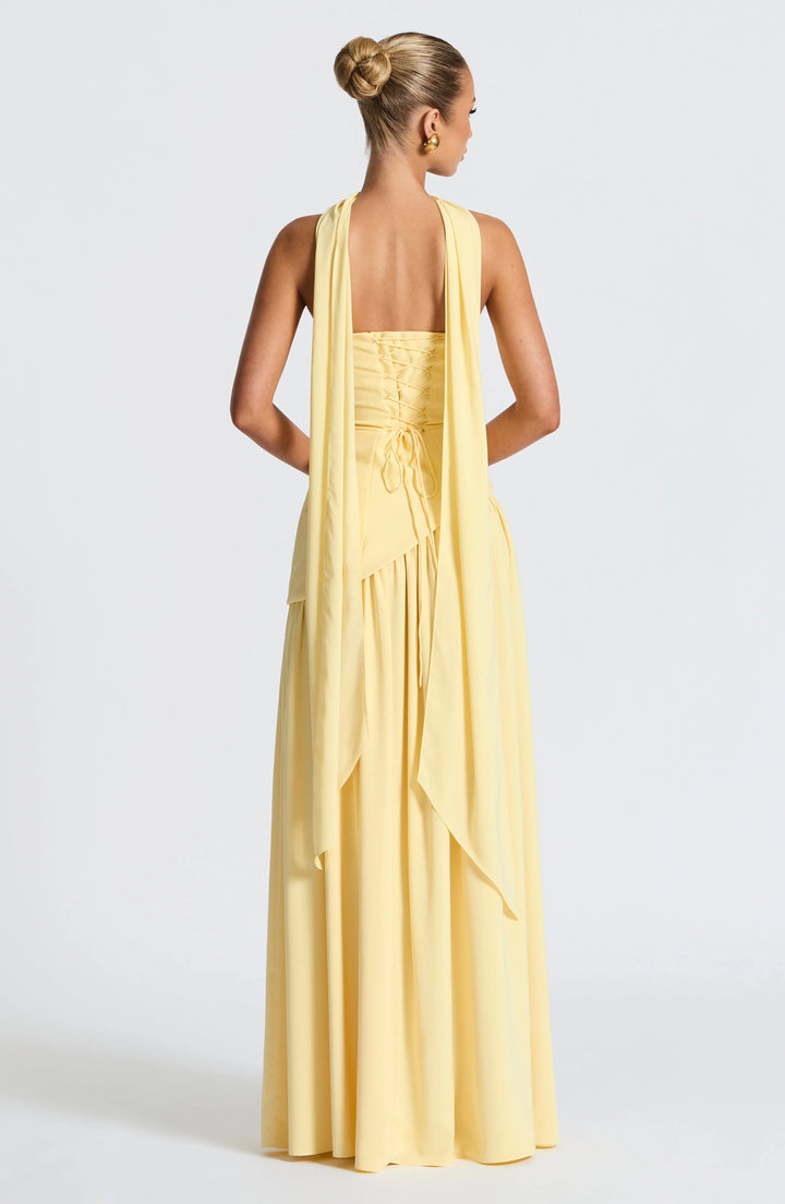 Vivienne | Halter Neck Strapless Maxi Dress