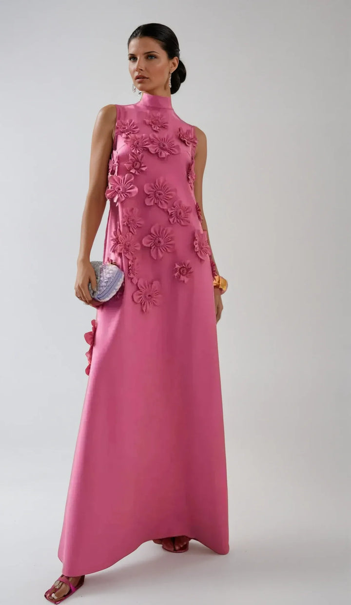 Aurora | Floral Sleeveless Summer Evening Maxi Dress