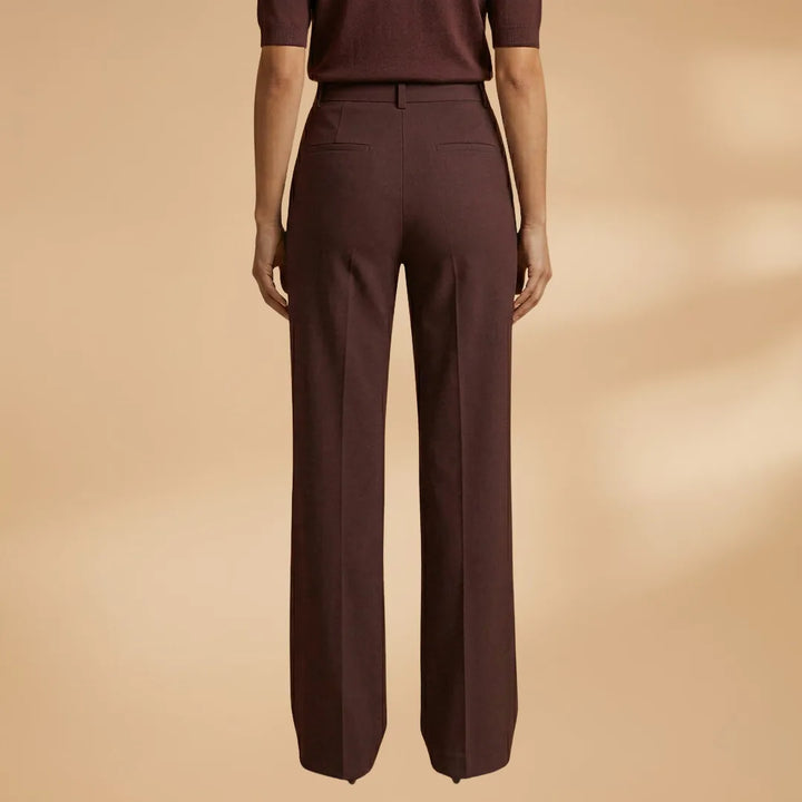 Elena | Elegant High Waist Tailored Trousers