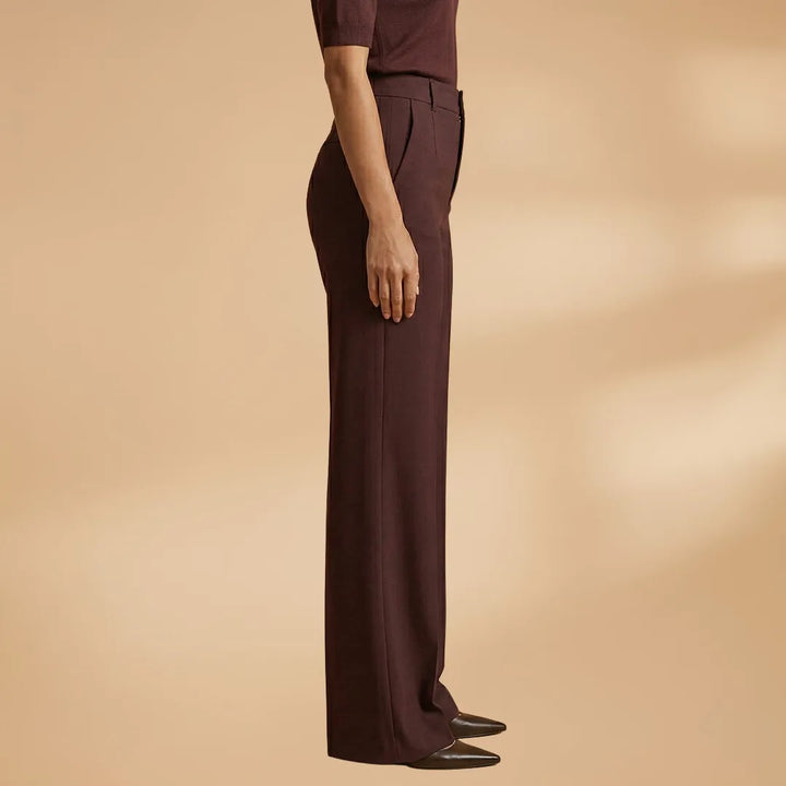 Elena | Elegant High Waist Tailored Trousers