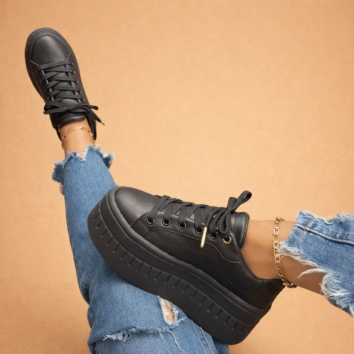 Rosie | Stylish Lace-Up Platform Sneakers