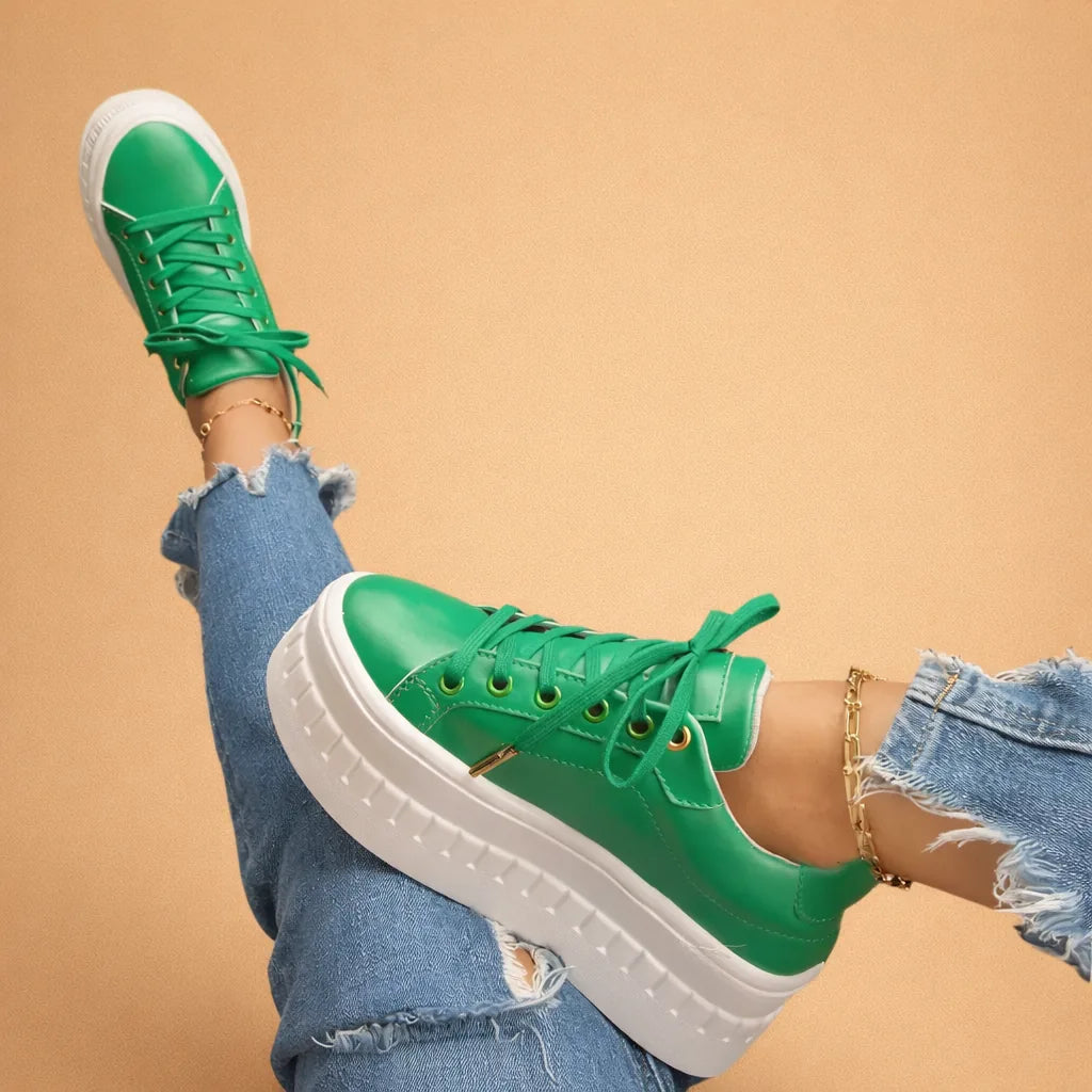 Rosie | Stylish Lace-Up Platform Sneakers