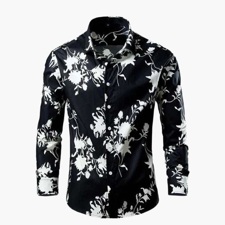 Lucy | Elegant Floral Long Sleeve Button Up Blouse