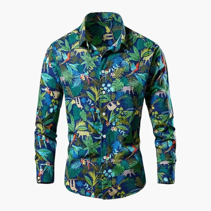 Lucy | Elegant Floral Long Sleeve Button Up Blouse