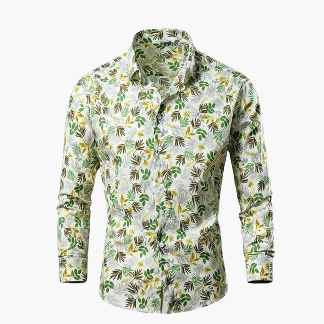 Lucy | Elegant Floral Long Sleeve Button Up Blouse