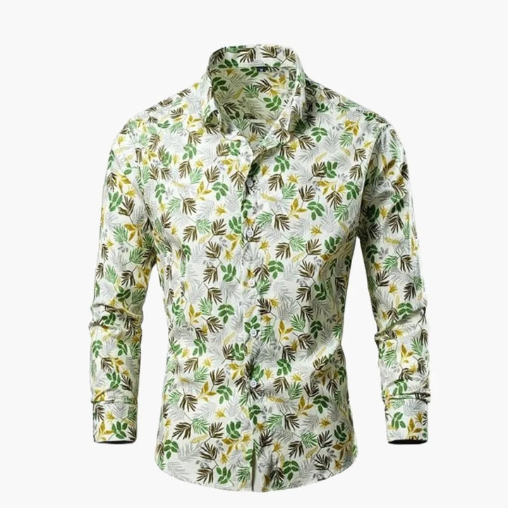 Lucy | Elegant Floral Long Sleeve Button Up Blouse