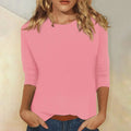 Women's Long Sleeve Crew Neck Top — Jade Cotton Casual Everyday