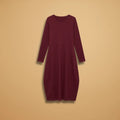 Ava | Long Sleeve Round Neck Midi Dress