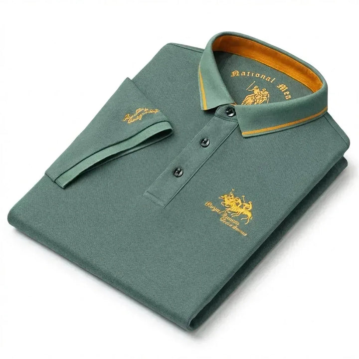 Atticus | Luxe Embroidered Polo Shirt