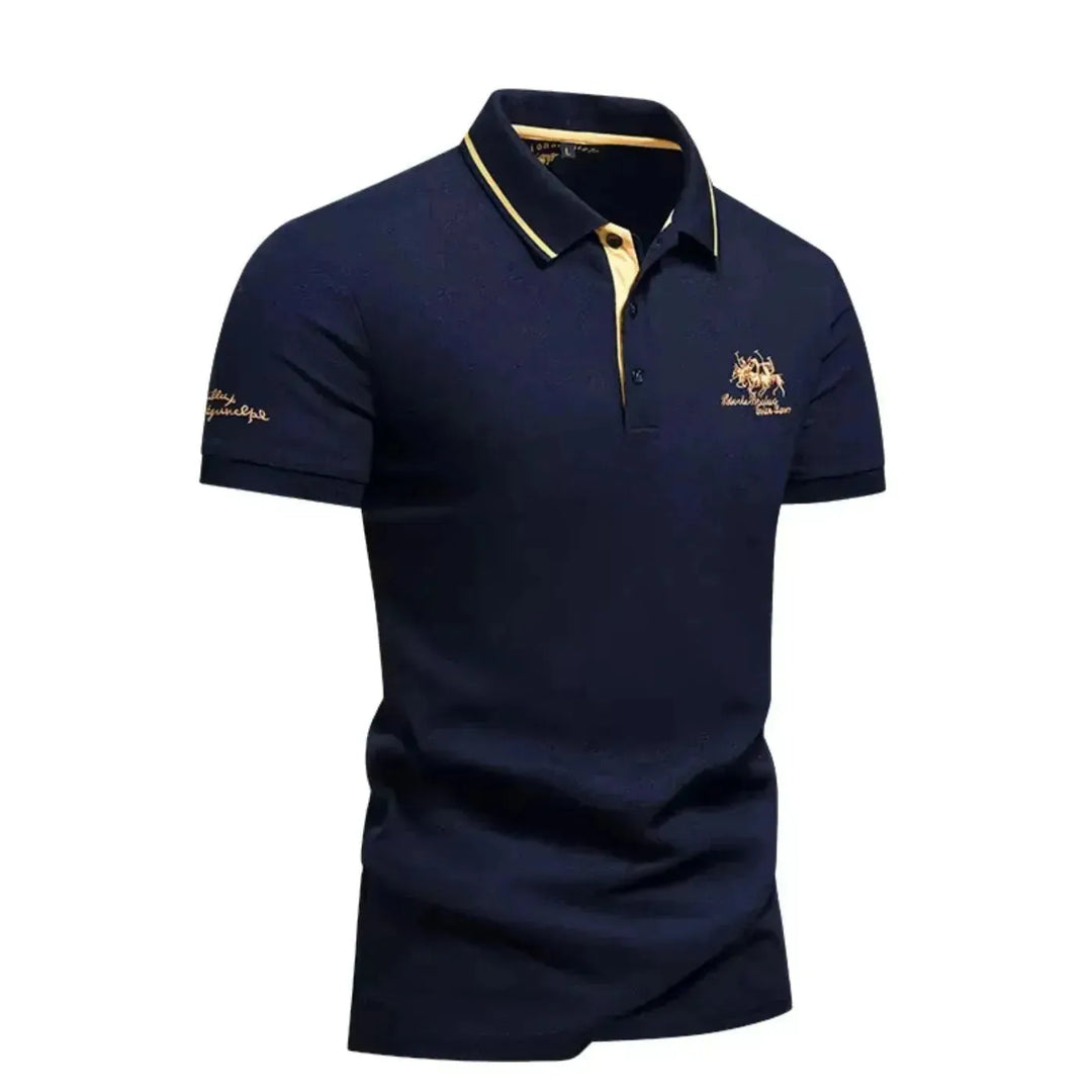 Atticus | Luxe Embroidered Polo Shirt
