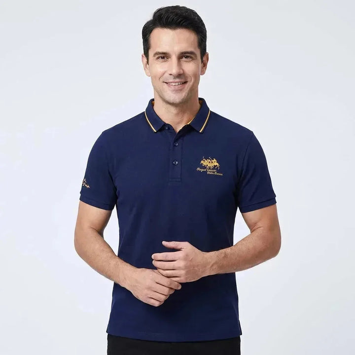 Atticus | Luxe Embroidered Polo Shirt