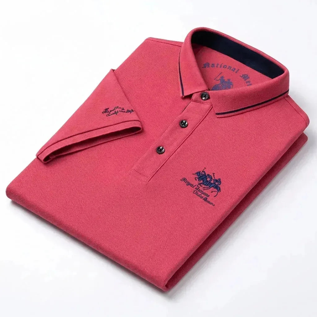 Atticus | Luxe Embroidered Polo Shirt