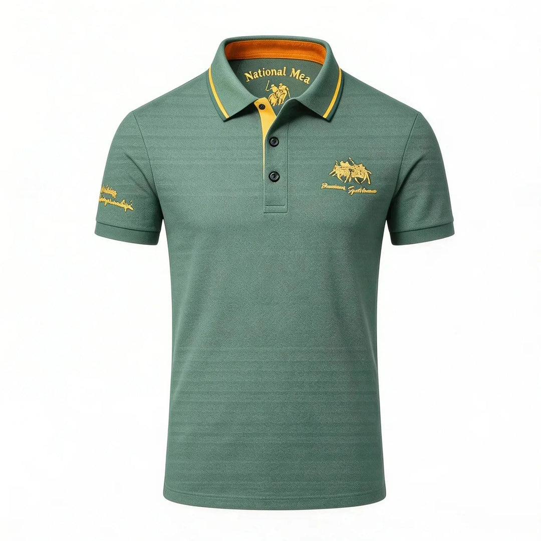 Atticus | Luxe Embroidered Polo Shirt