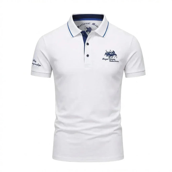 Atticus | Luxe Embroidered Polo Shirt