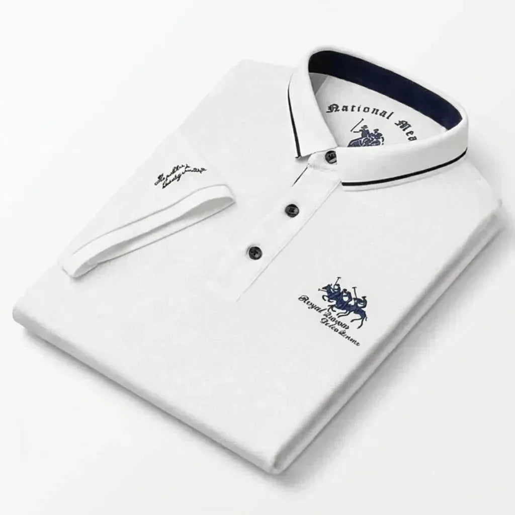 Atticus | Luxe Embroidered Polo Shirt