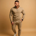 Men's Athletic Tracksuit Set — Blake Zip-Up Drawstring Fleece
