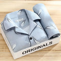 Matteo | Men's Button-Up Pajama Set Long Sleeve Sleepwear