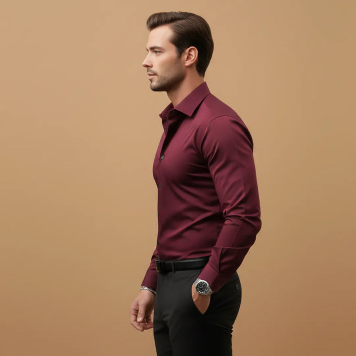 Elliot | Men's Fitted Shirt with Structured Collar