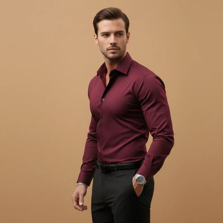 Elliot | Men's Fitted Shirt with Structured Collar